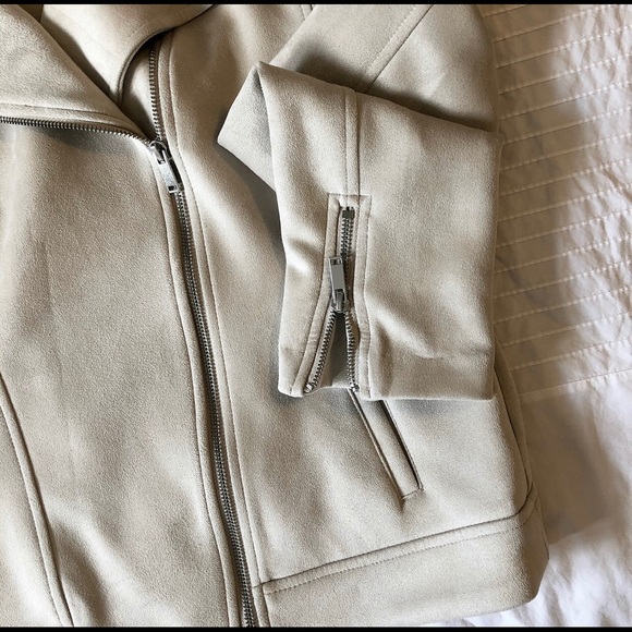 Faux Suede Moto Jacket - Picture 2 of 2